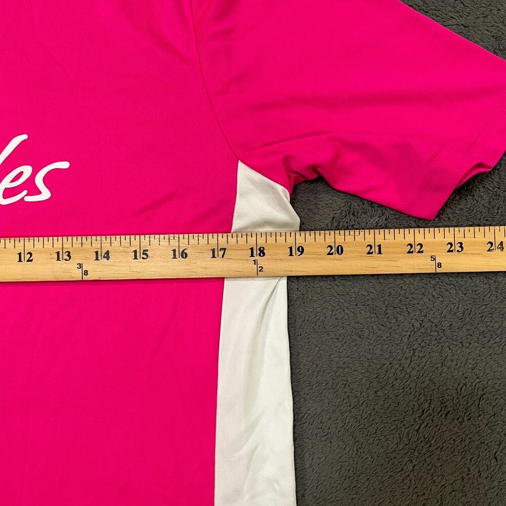 Adidas Eagles Entrada 18 Bright Pink Activewear Short Sleeve Jersey Youth Sz XL - Picture 6 of 9